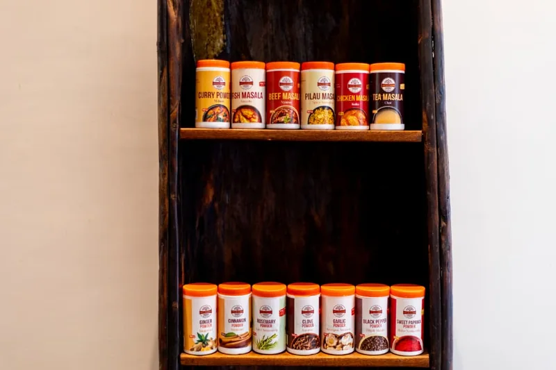 Urithi Foods spices displayed on a shelf